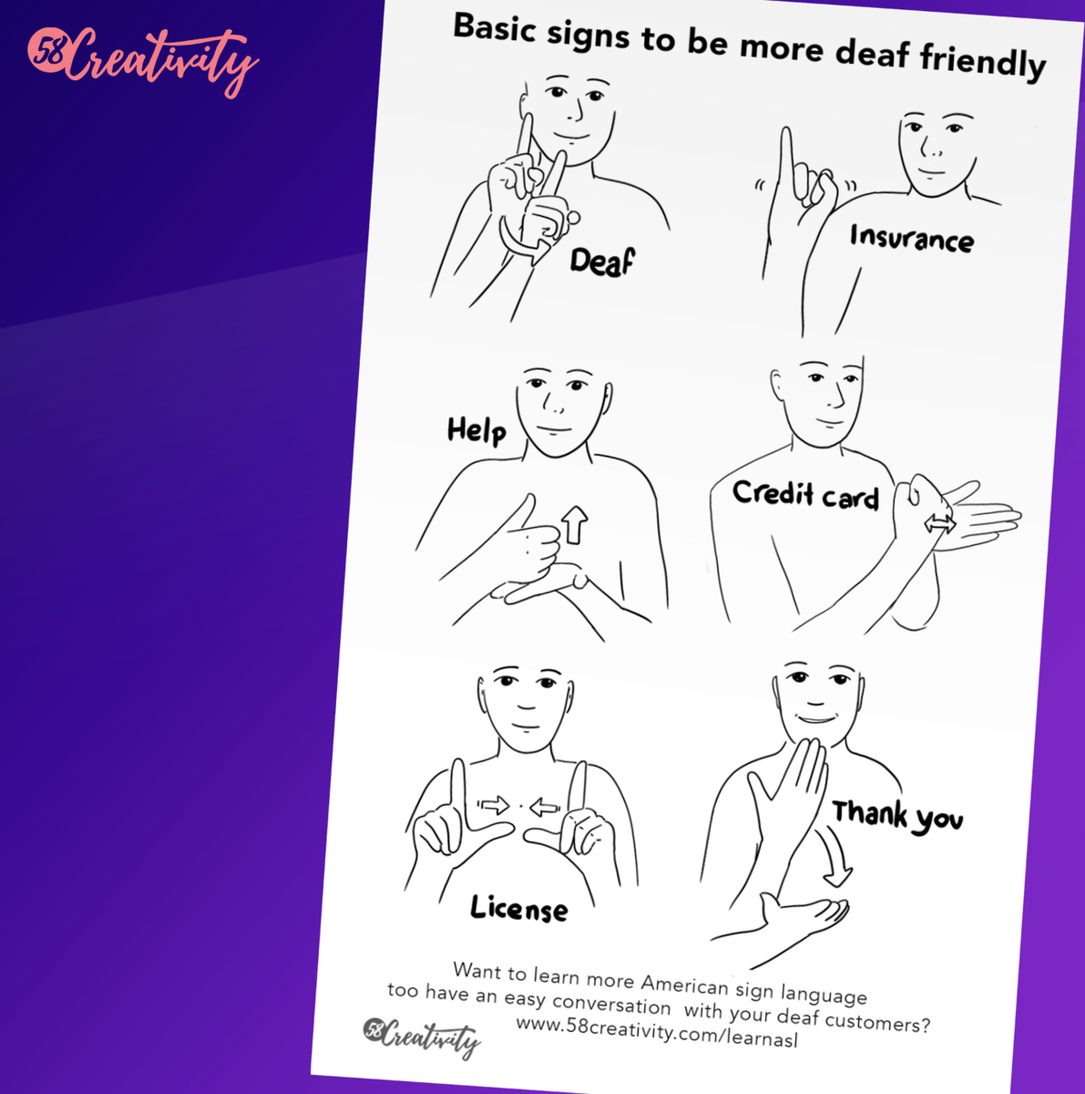 friendly American Sign Language (ASL)