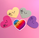 Heart with ILY stickers