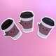 Hot Cup with ILY stickers