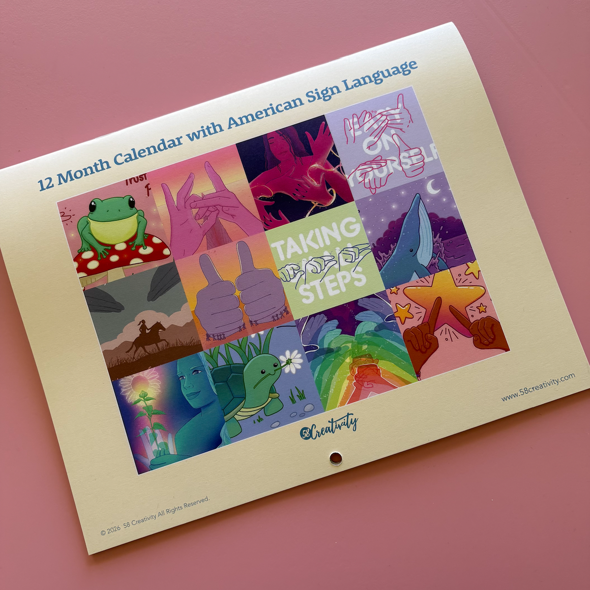 2026–2027 Academic Wall Calendar – 58 Creativity