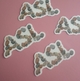 ASL Rocks - Clear Sticker
