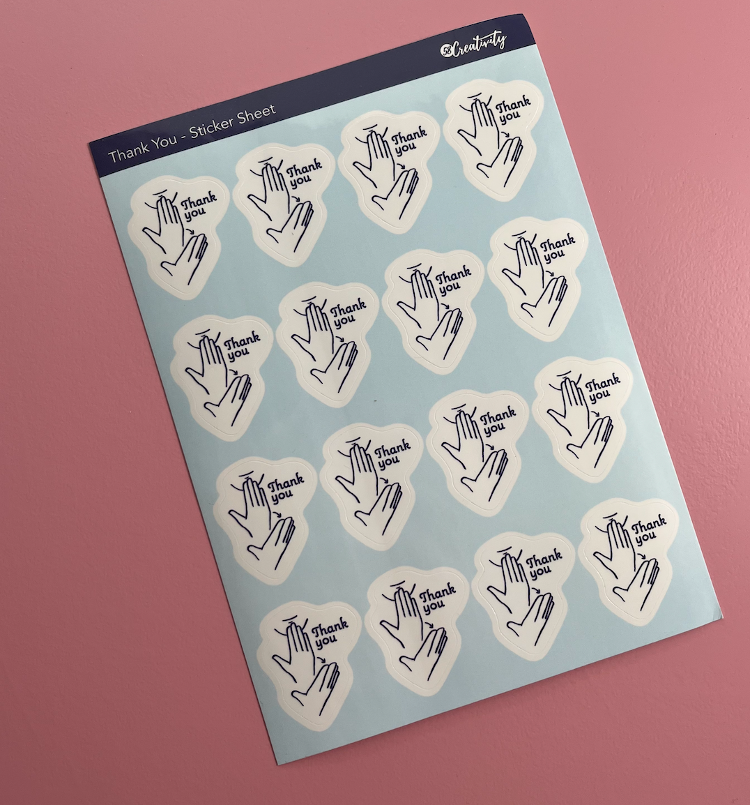 Thank you Stickers sheet – 58 Creativity