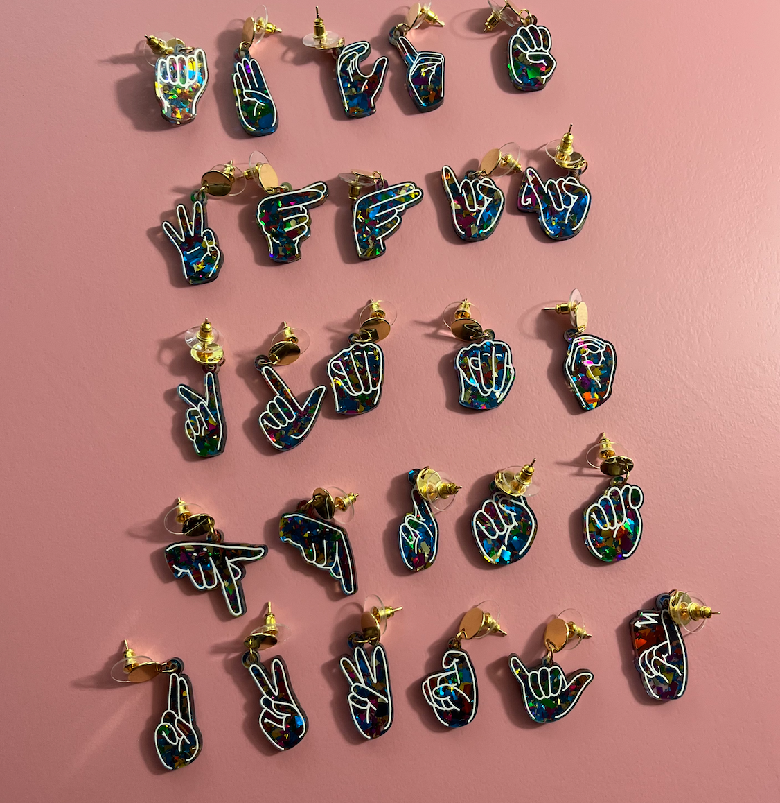 Alphabet Earrings in ASL - MIX & MATCH