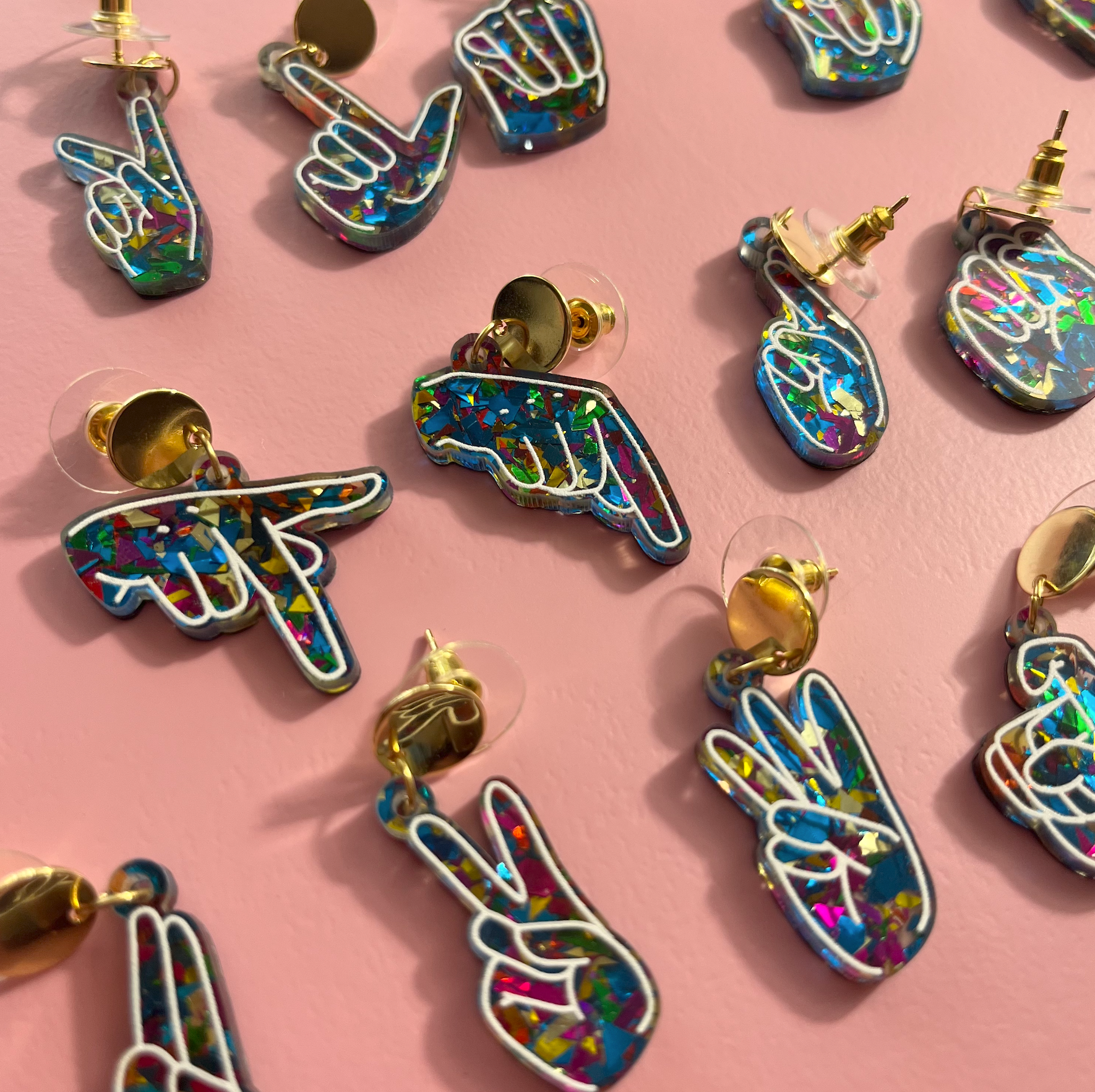 Alphabet Earrings in ASL - MIX & MATCH