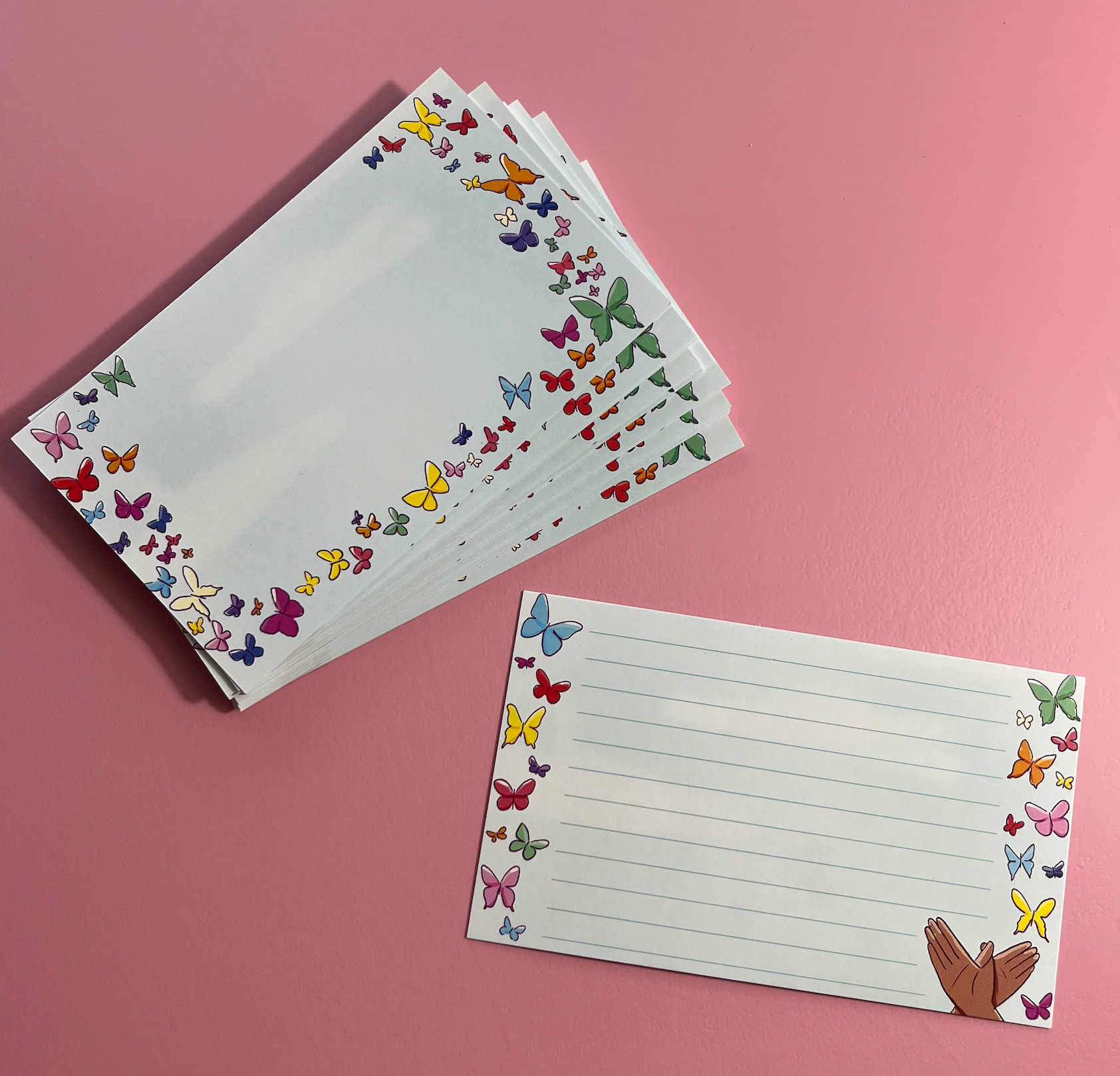 Butterfly in Sky Index Card (B grade)