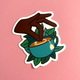 Tea with leaves Sticker