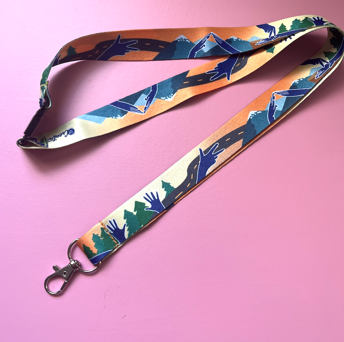 Hiking theme lanyard with Breakaway