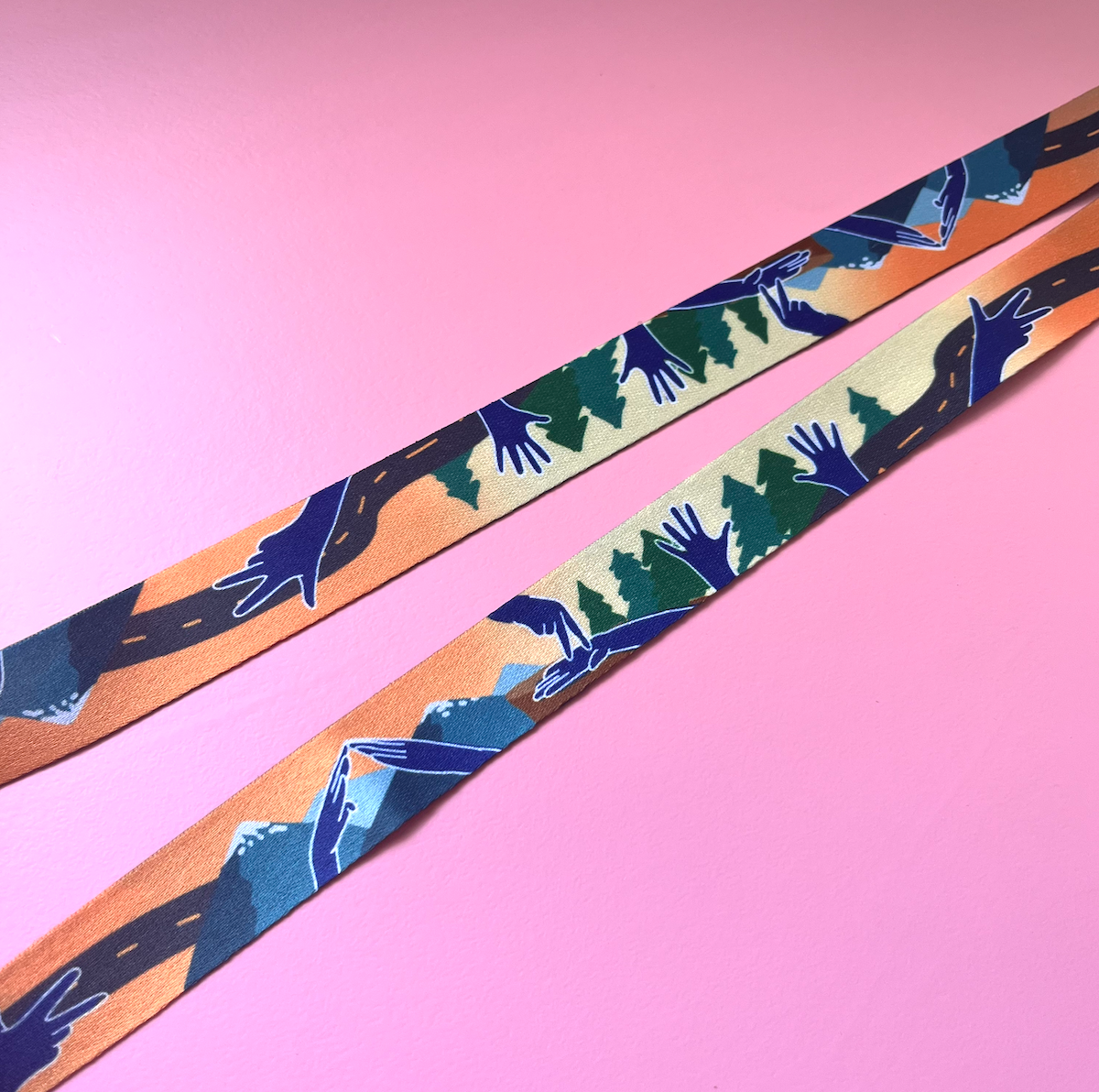 Hiking theme lanyard with Breakaway