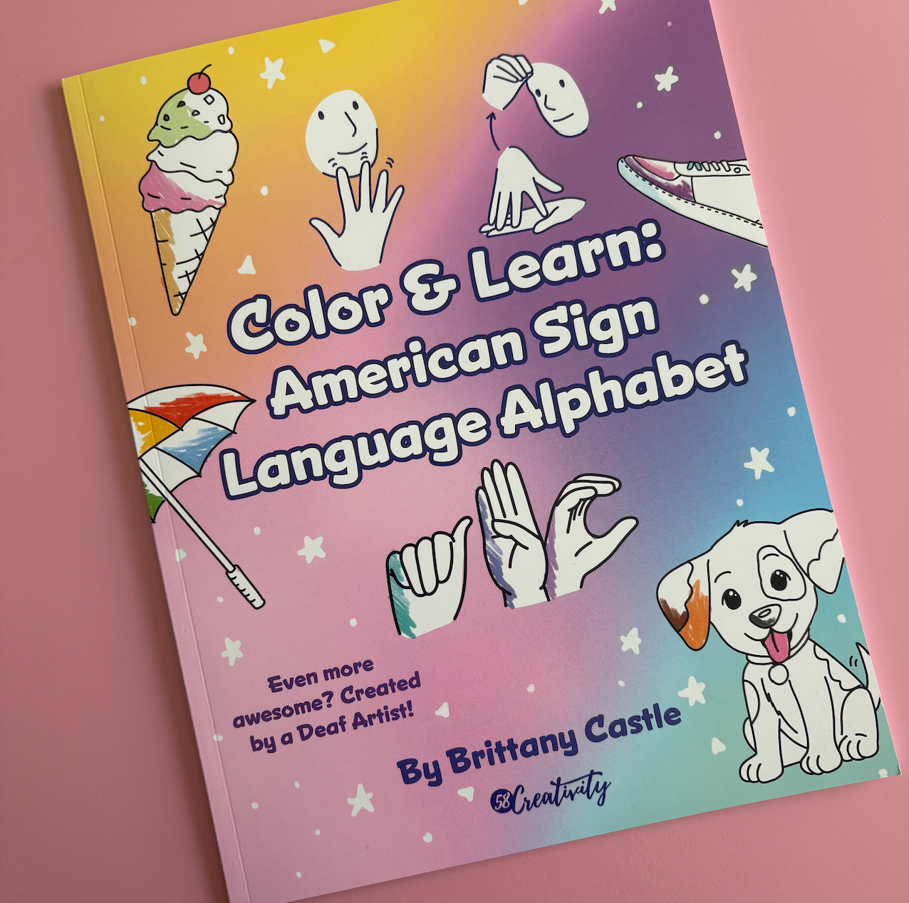 Color & Learn: American Sign Language Alphabet Book