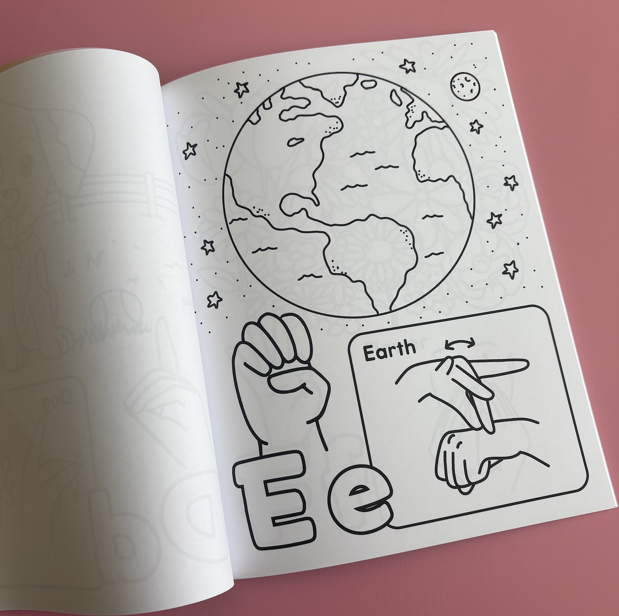Color & Learn: American Sign Language Alphabet Book