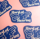 Hard of Hearing Sticker