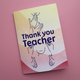 Thank you Teacher Card