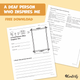 A Deaf Person Who Inspires Me - Research & Drawing Worksheet