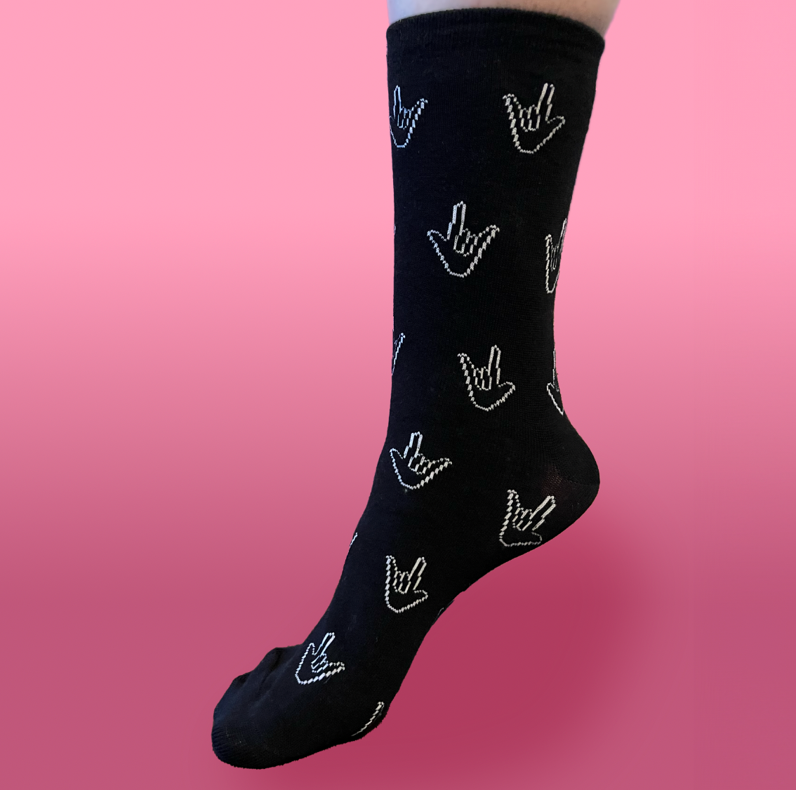 Pixel ILY socks