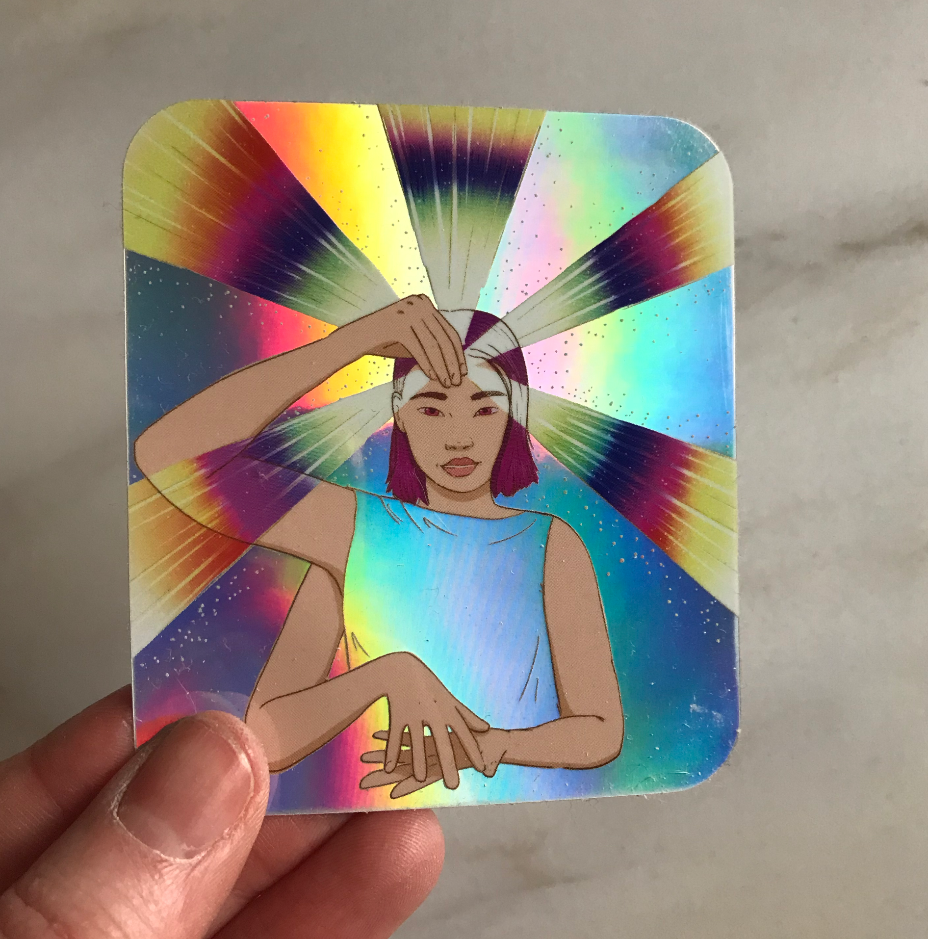Learn: Holographic Sticker