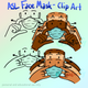ASL Fack Mask Clip Art
