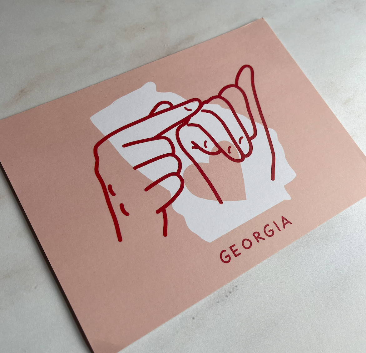 States of the USA postcard