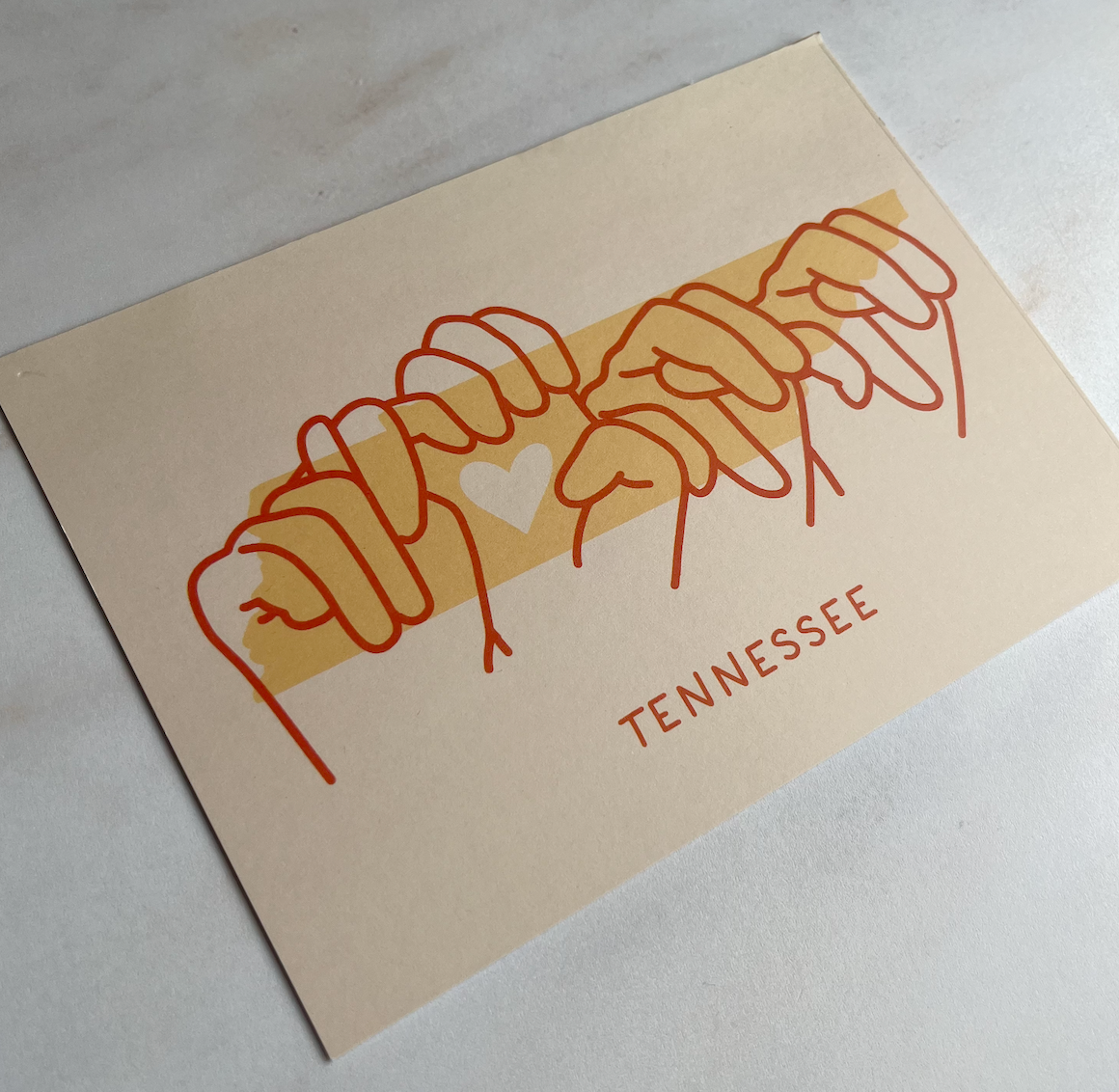 States of the USA postcard