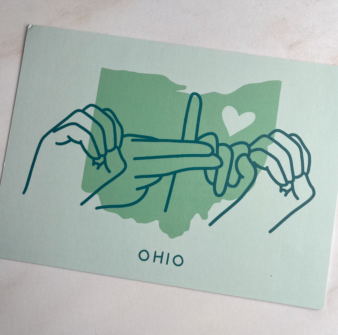 States of the USA postcard
