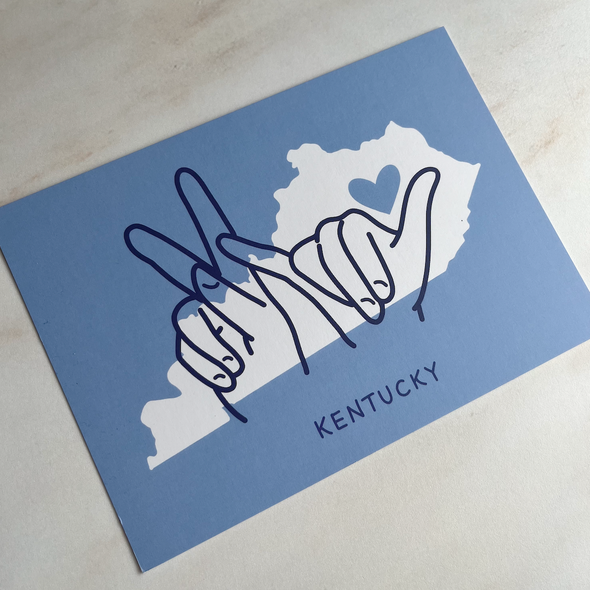 States of the USA postcard
