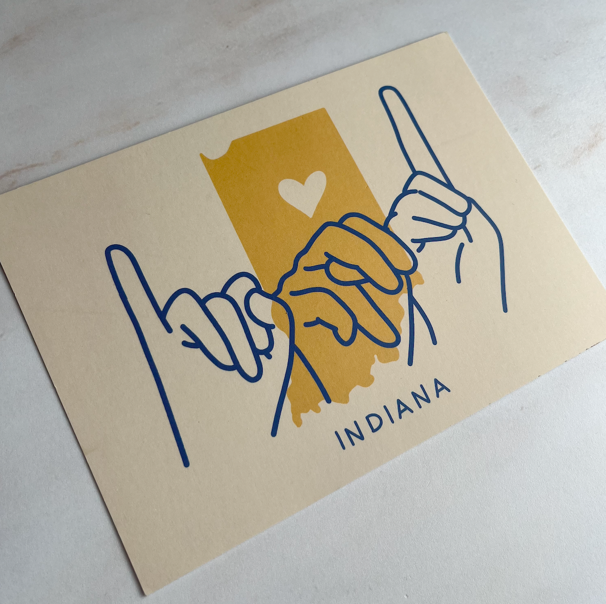 States of the USA postcard