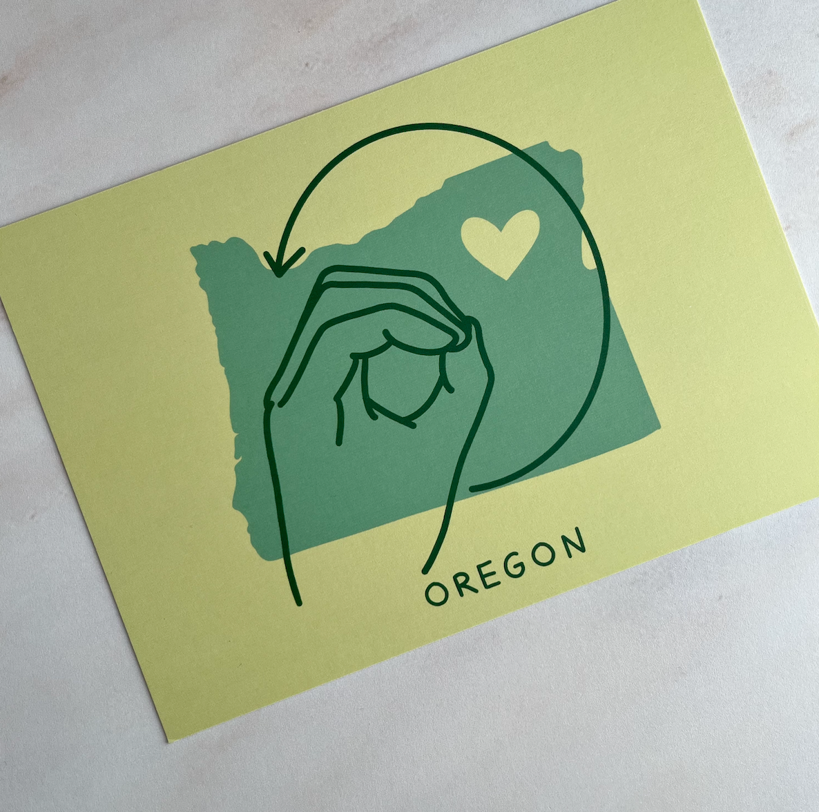 States of the USA postcard