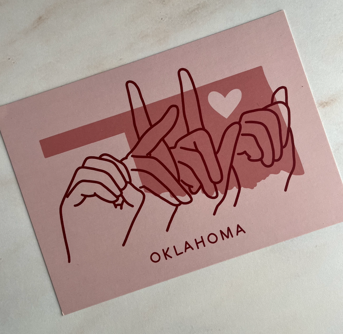 States of the USA postcard