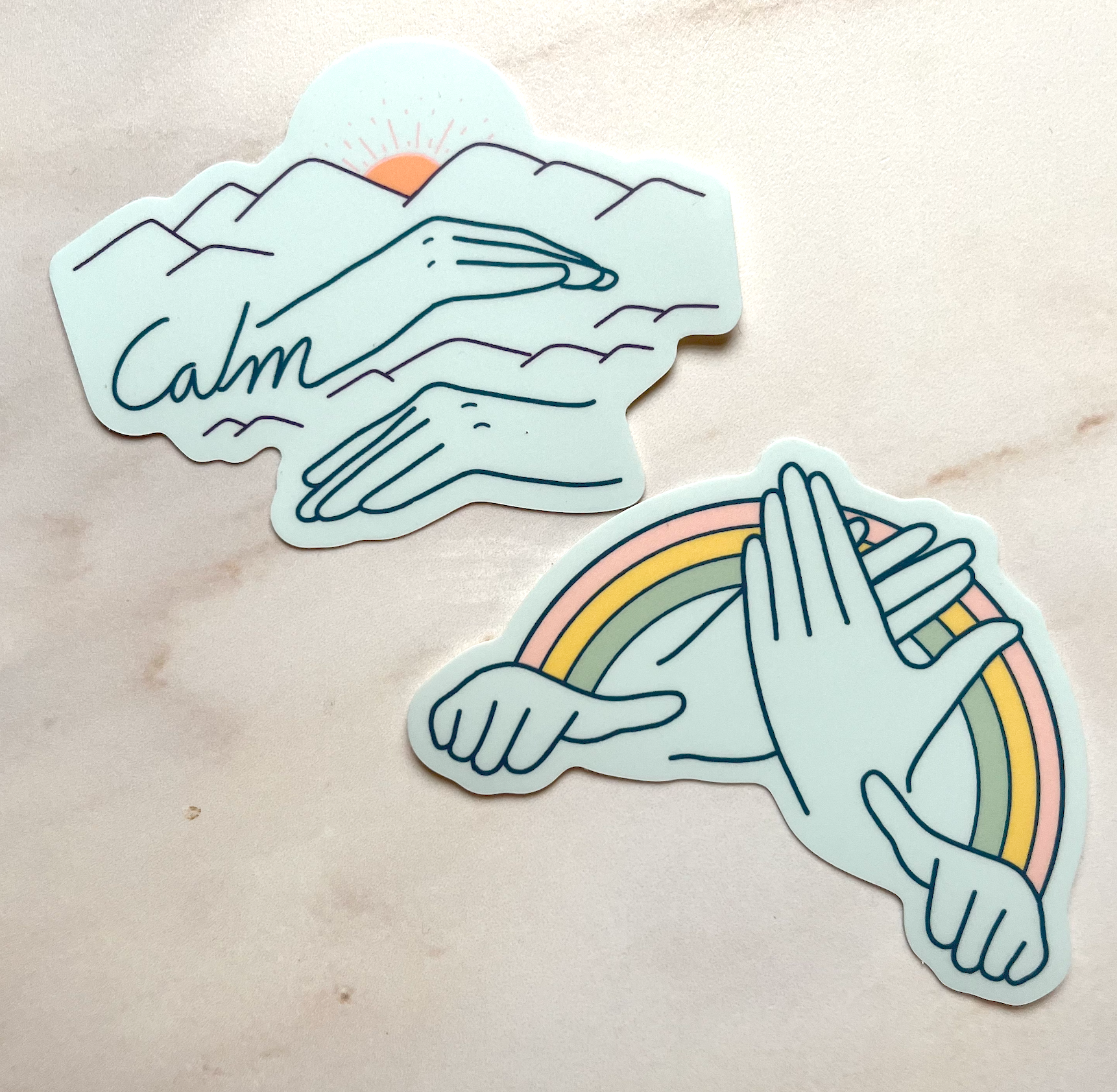 Peace & Calm Sticker