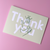 Thank you Card: Bold and Lime