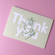 Thank you Card: Bold and Lime