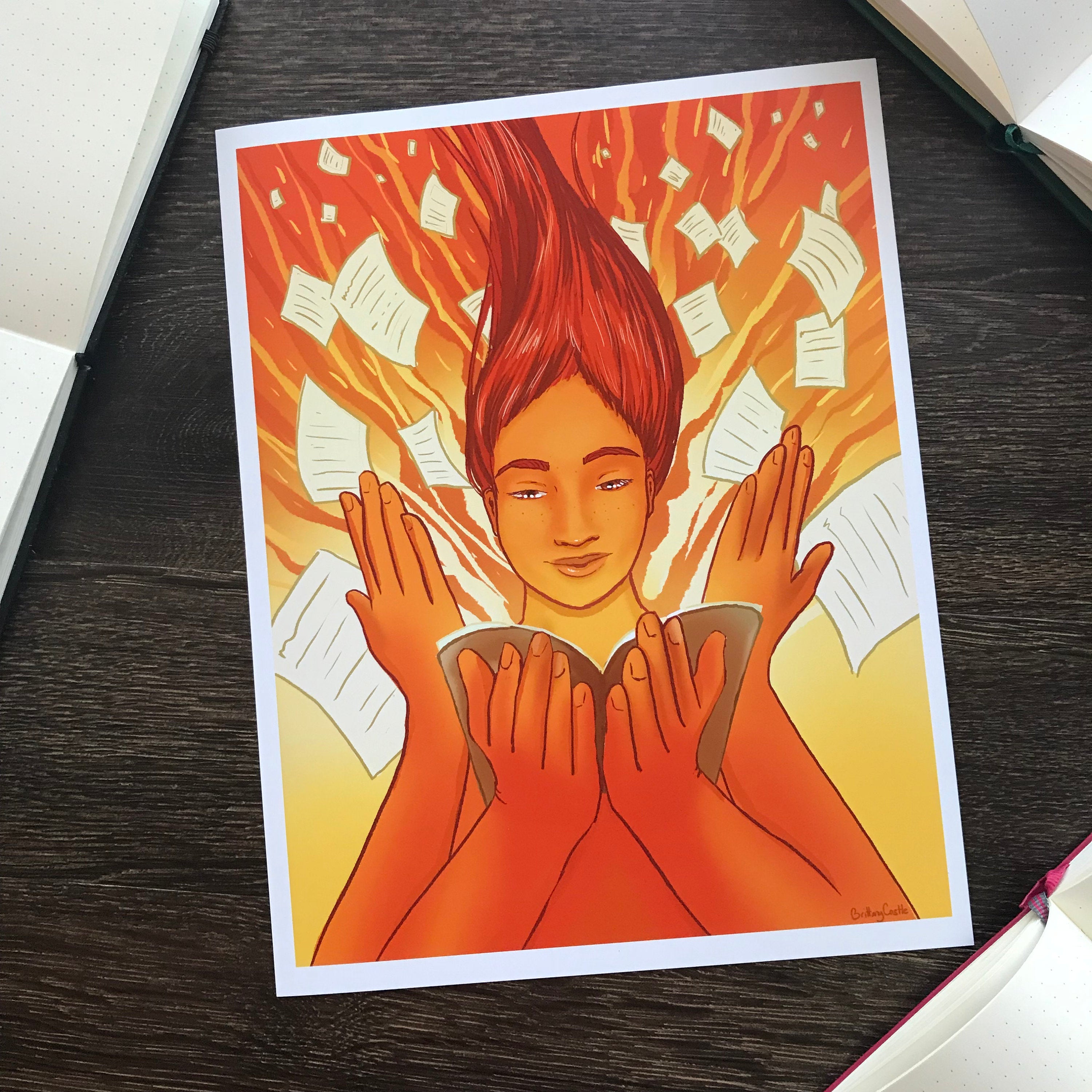 Reading Addict in Sign Print