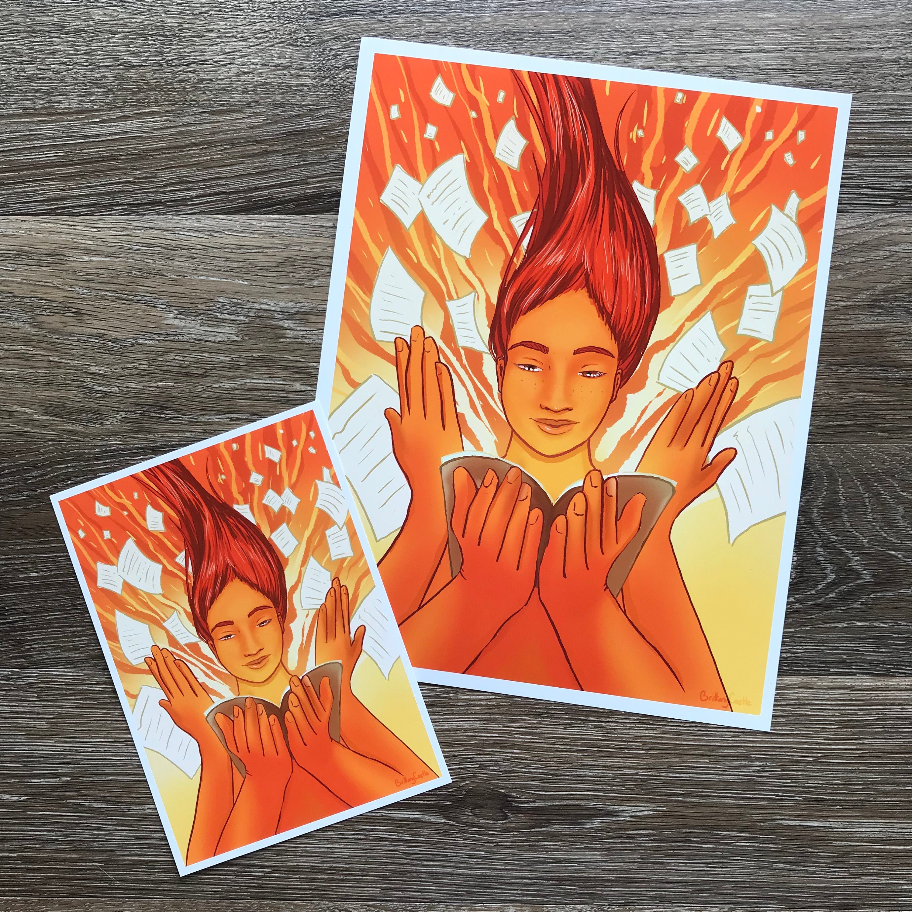 Reading Addict in Sign Print