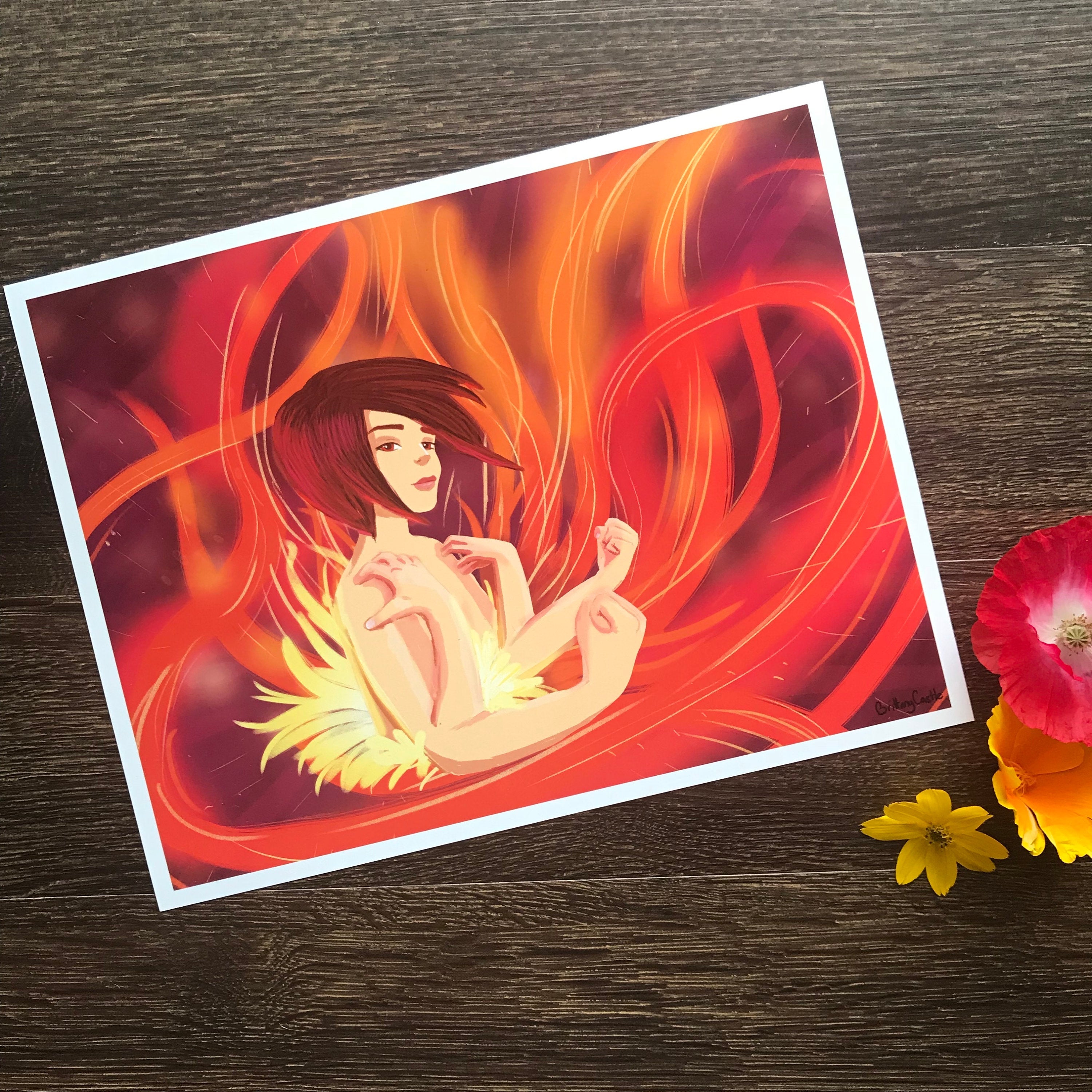 Brave , in American Sign Language Print